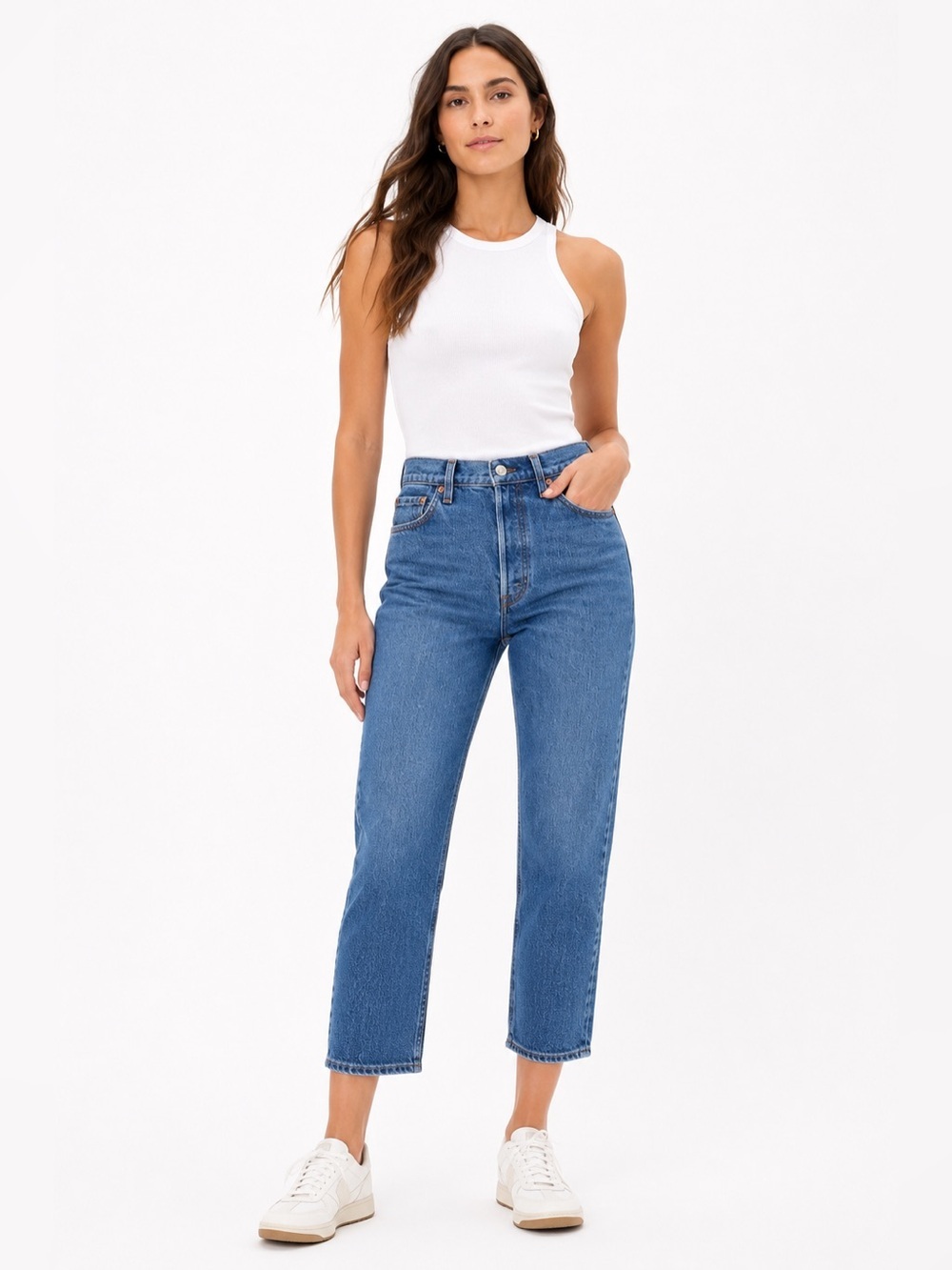 Levi’s Premium Ribcage Straight Ankle Jeans 24 NWT